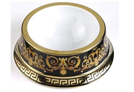 versace barocco pet bowl